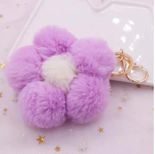 sg-11134301-7rcc1-lt4yg7cduhe0c3.webp Creative New Flower Plush Ball Keychain