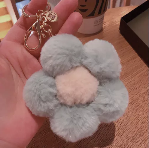 sg-11134301-7rccx-lt4yg7elr8rs77.webp Creative New Flower Plush Ball Keychain